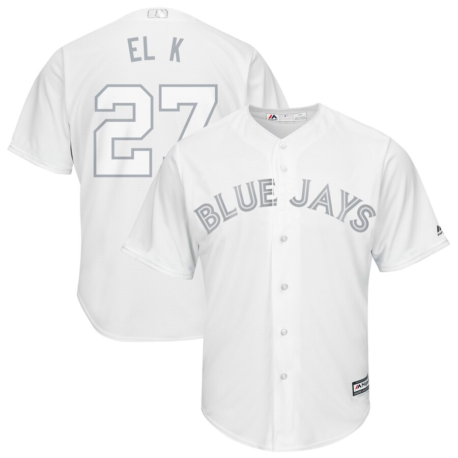 Men Toronto Blue Jays #27 El K white MLB Jersey